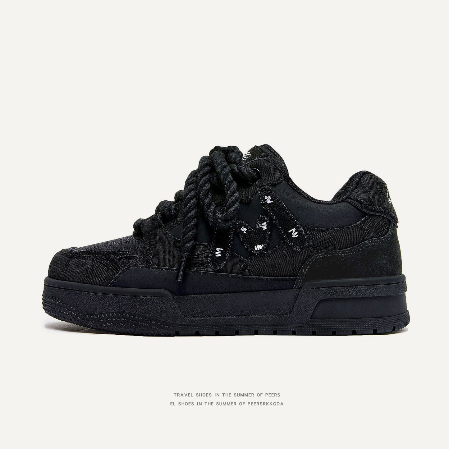 Men's & Women's Series Street Style Black Warrior Bread Men's Board Shoes