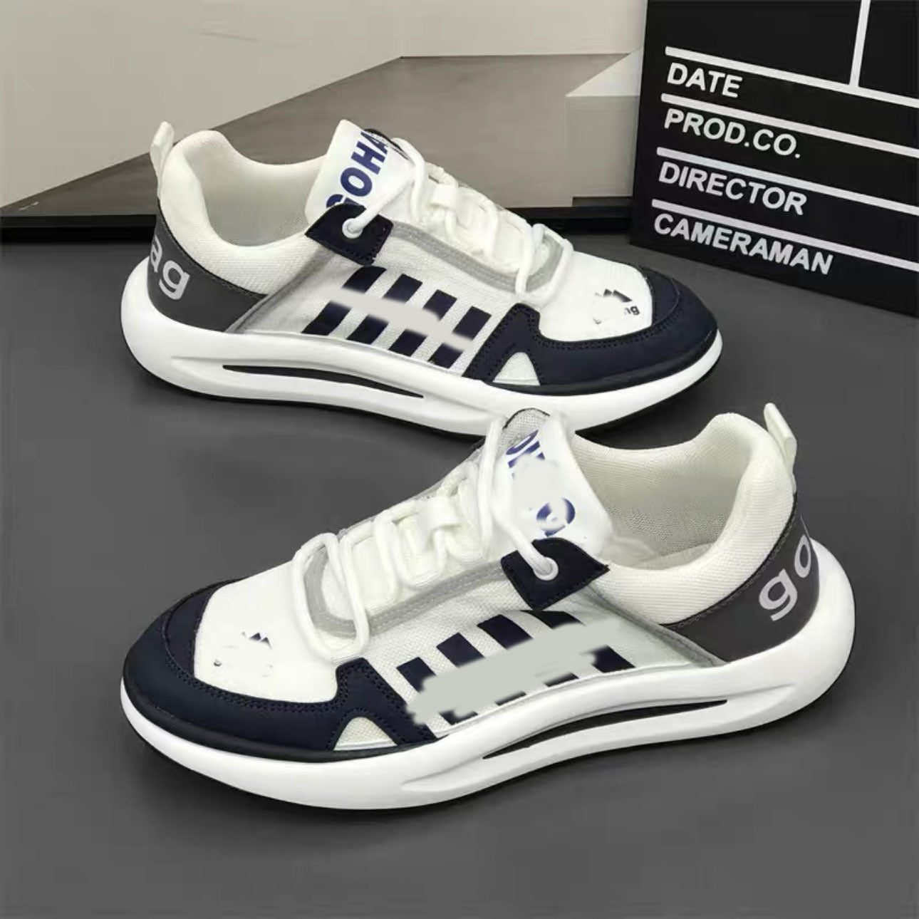 Men's Summer Mesh Breathable Comfort Lightweight Rocking Trendy Four Men's Board Shoes