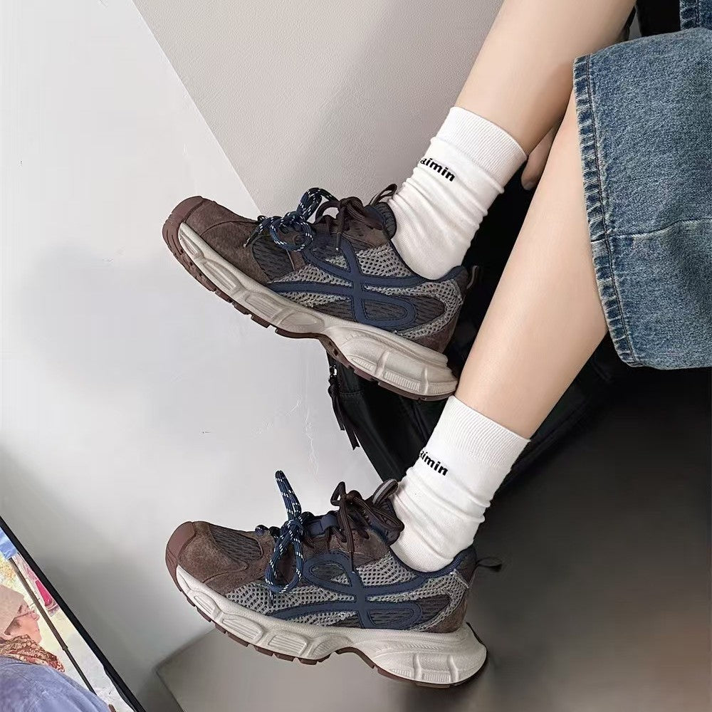 Women's Autumn Retro Platform Lightweight Dad Women's Sports Shoes