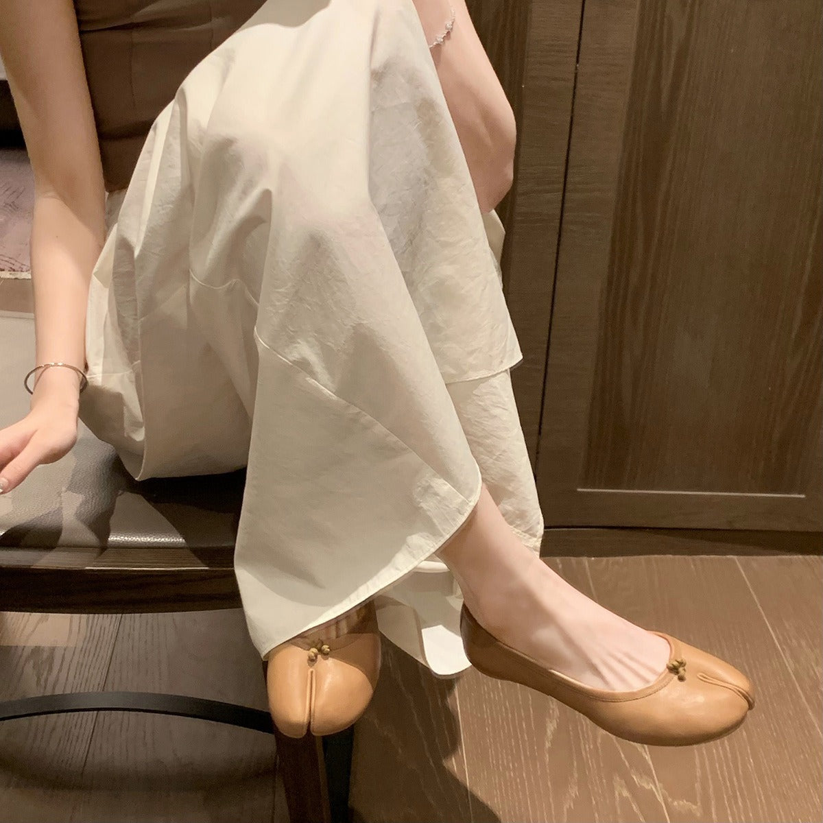 Mirror Shallow Mouth Slip-on Lofter Peas Flat Women's Shoes