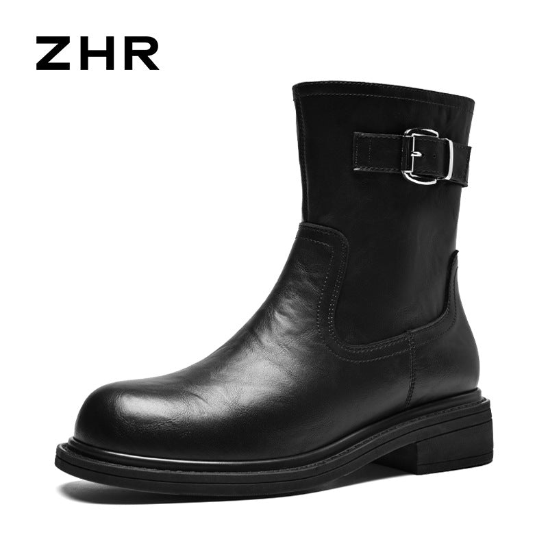 Women's Western Style Skinny Veet Martin Platform Ankle Women's Cotton Shoes