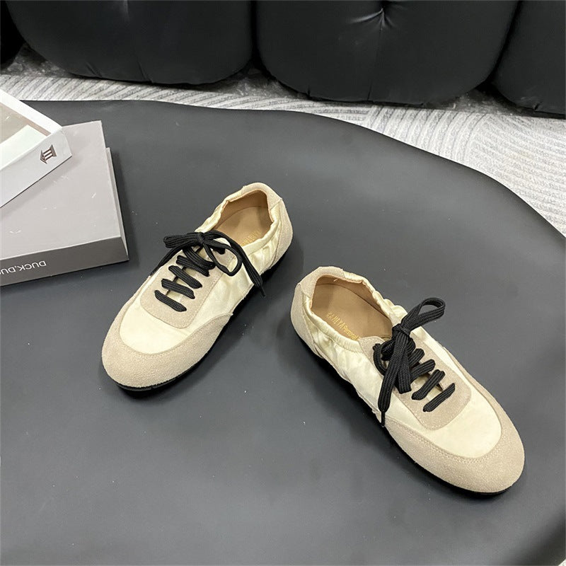 Women's Dress Spring Soft Bottom Square Toe Retro Sneakers