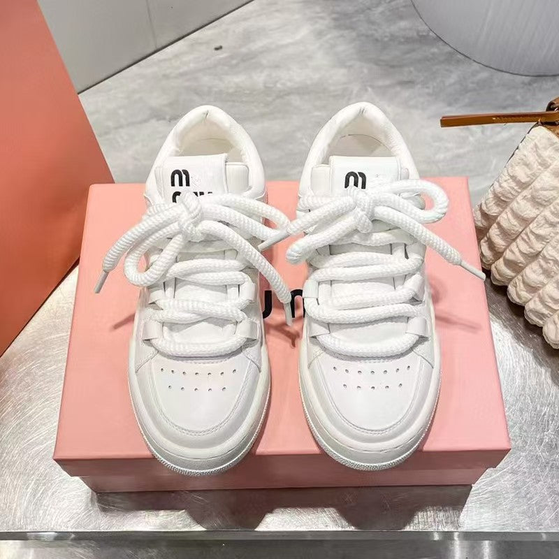 Women's High Version White Early Spring Board Versatile Women's Casual Shoes