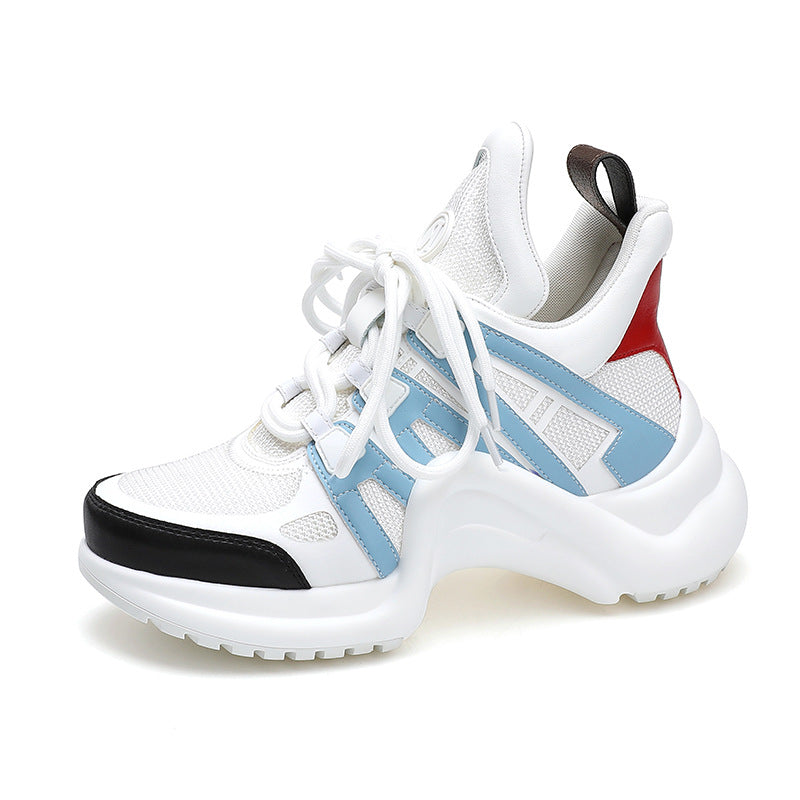 Women's Bow-shaped Dad Platform Height Increasing Breathable Casual Shoes