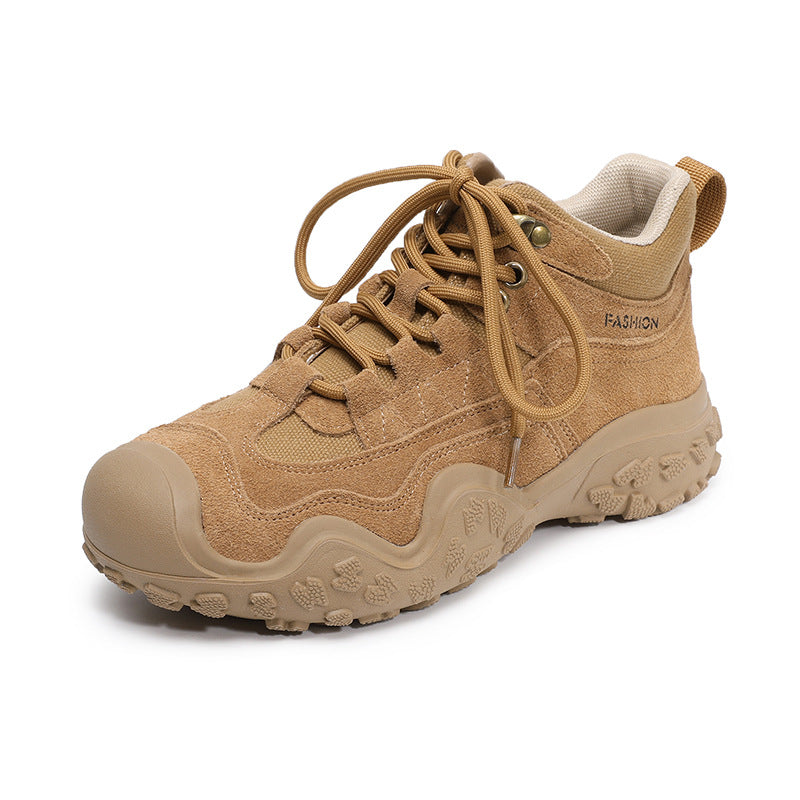 Women's Mountaineering Short British Style Martin Women's Leather Boots