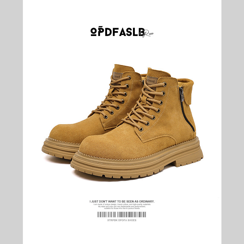 Men's Niche Retro Distressed Martin Thick Bottom Boots