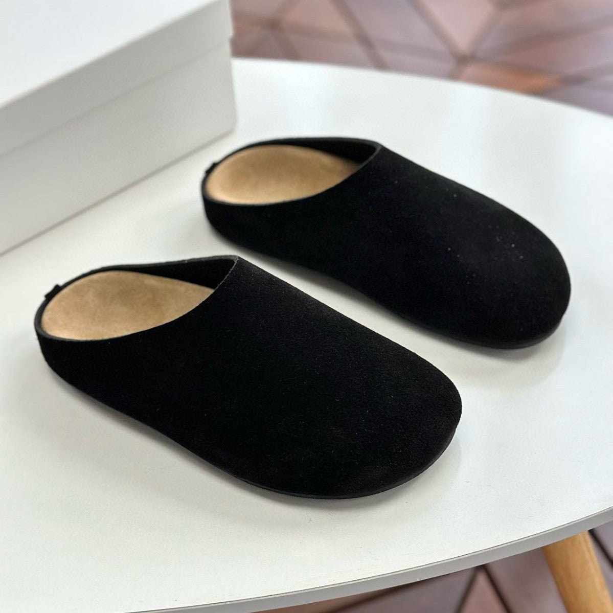 Unisex Lazy Pump Genuine Muller Thick Sole Increased Slippers