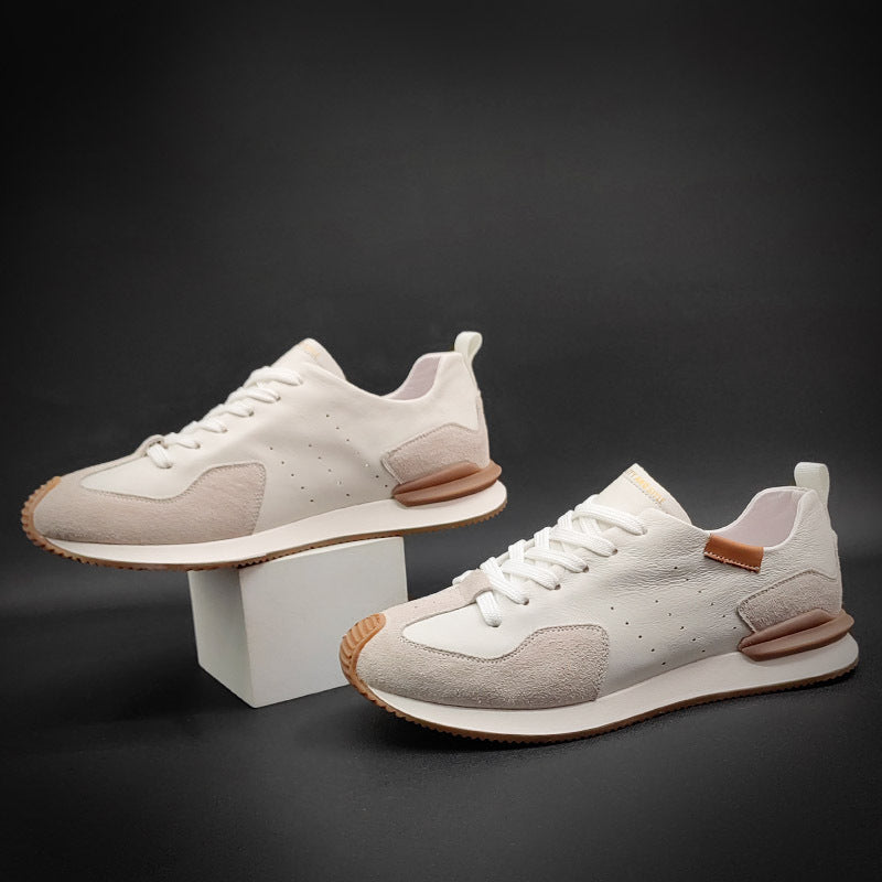 Graceful Men's Summer White Soft Sole Casual Shoes
