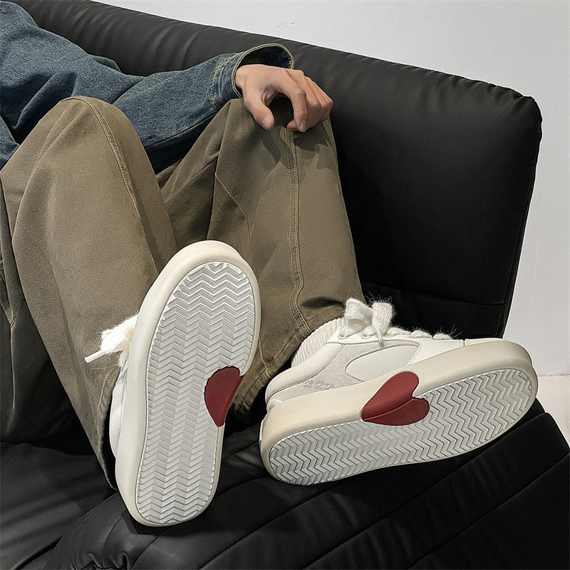 Spring Height Increasing Love Couple Fashion Men's Sports Shoes