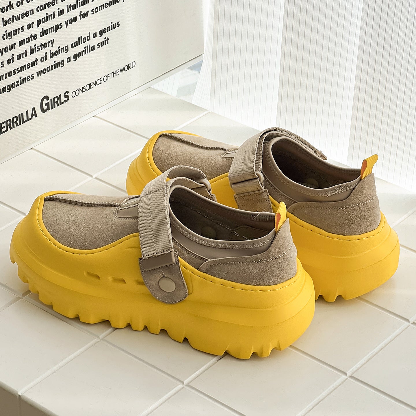 Women's & Men's Thick Bottom Slip-on Lazy Lovers Heighten Counter Casual Shoes