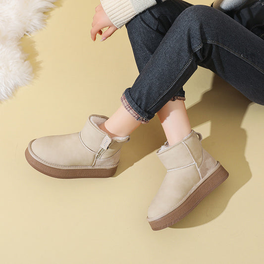 Fashion Warm Short Tube Trendy Bottom Boots