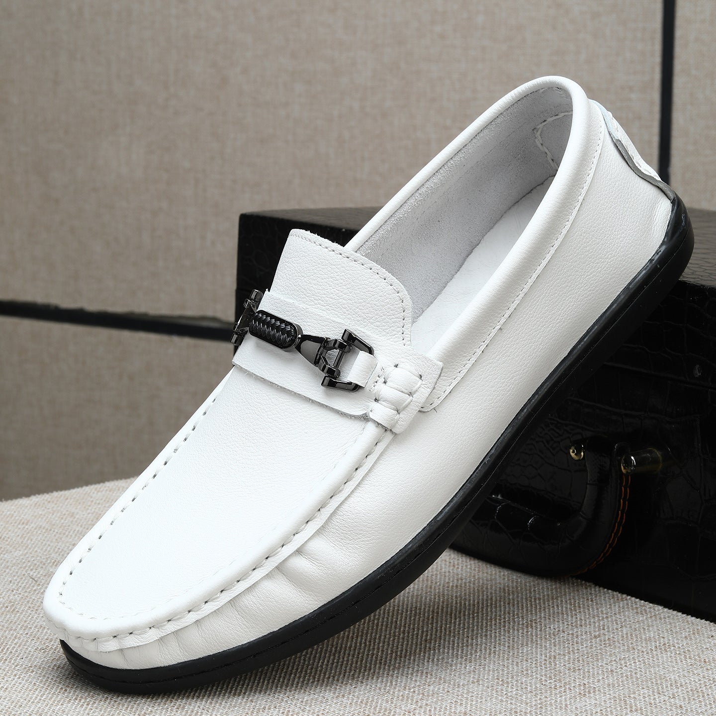 Men's Soft Bottom Breathable Comfortable Slip-on Loafers/doug Shoes