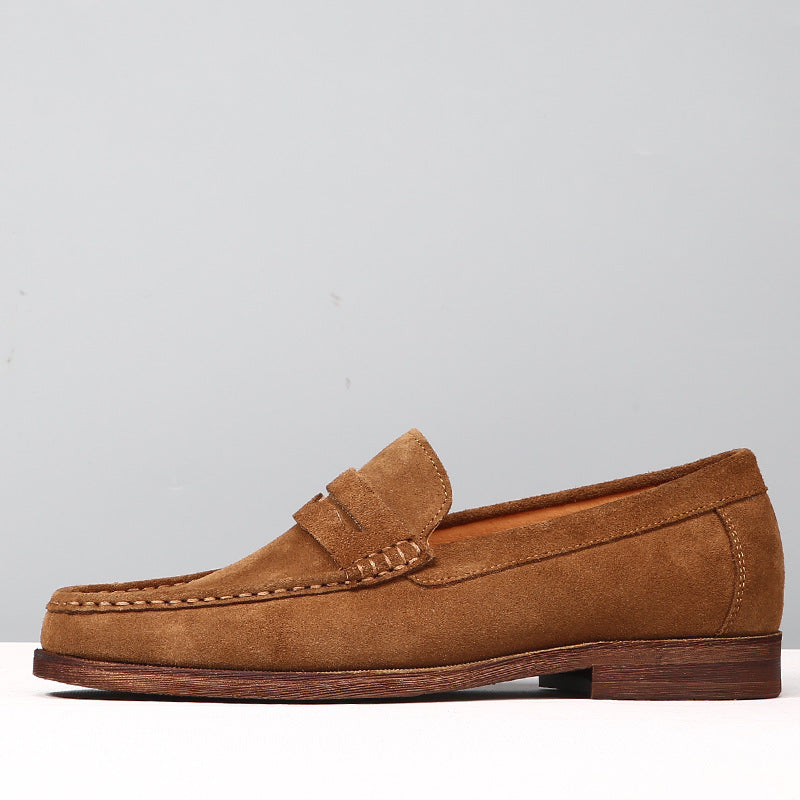 Men's Cowhide Genuine Doug Slip-on Suede Frosted Loafers