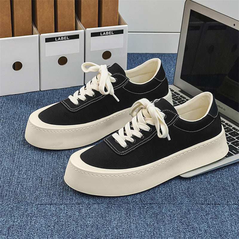 Men's Versatile Simple Style Thick-soled Summer Breathable Men's Canvas Shoes