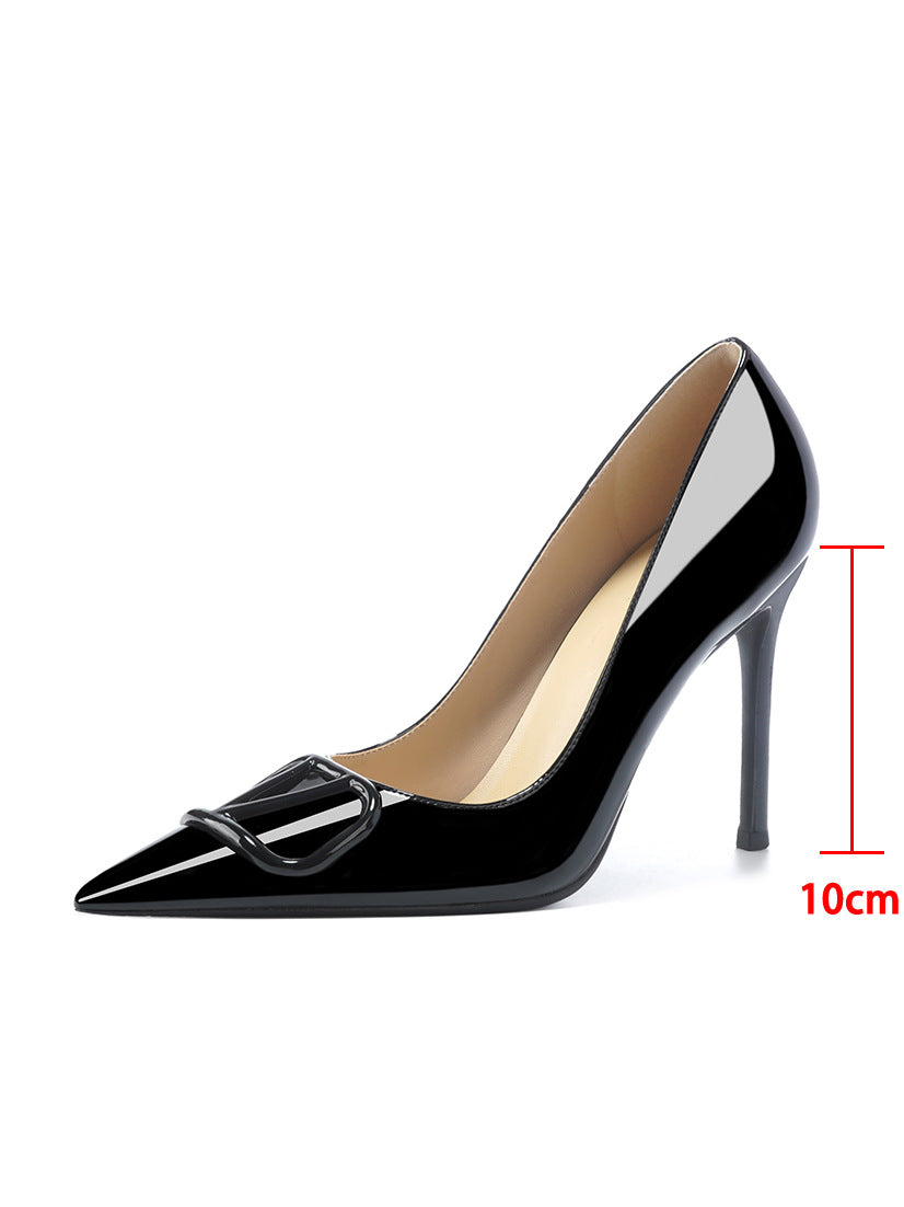 Women's Pumps Pointed Toe Shallow Mouth Stiletto High Not Tired Feet Heels