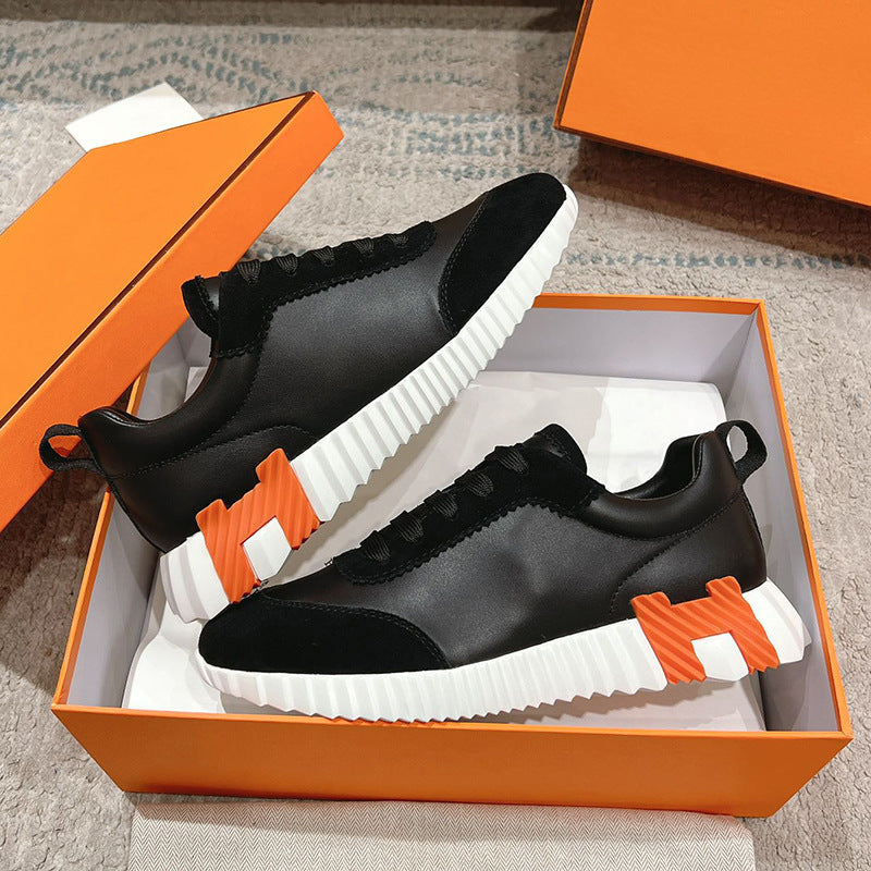 Women's & Men's Couple Fashion White Panda Running Sneakers