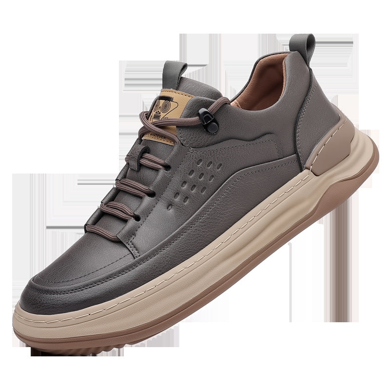 Men's Thick-soled Trend Outdoor Sports Board Leather Shoes