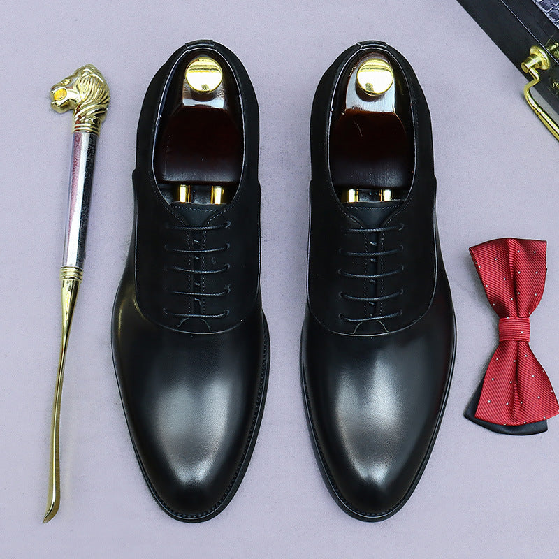 Men's Big Promotion Business Formal Wear Retro Leather Shoes