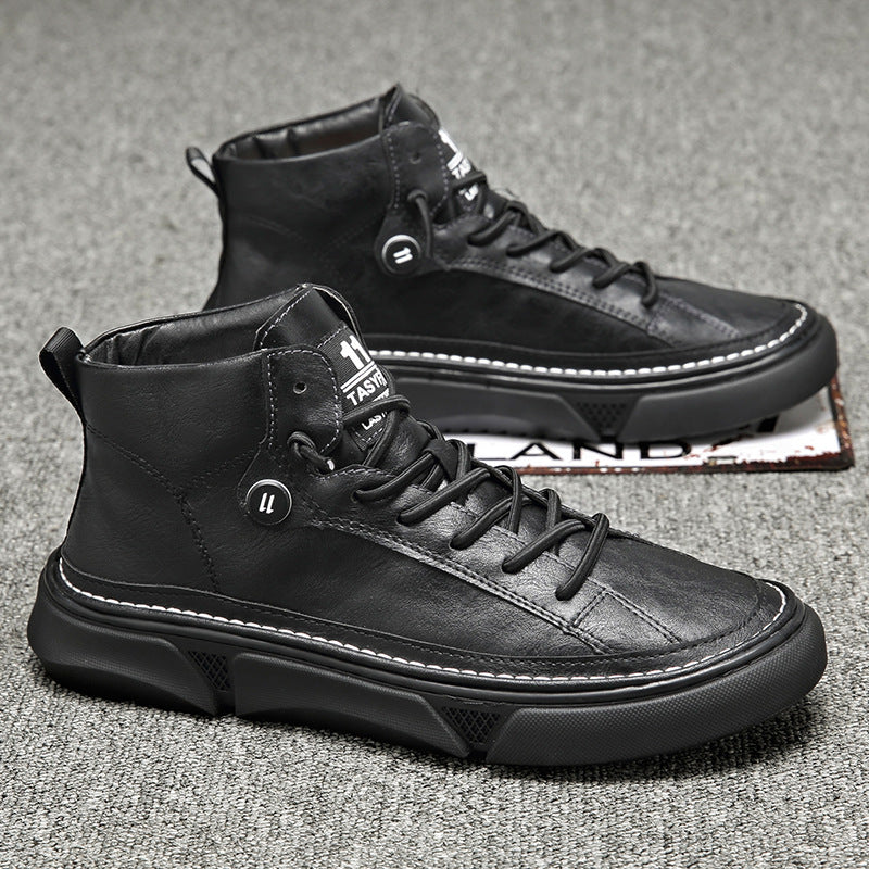 Men's Oversized Autumn Thin Black Sports Large Sneakers