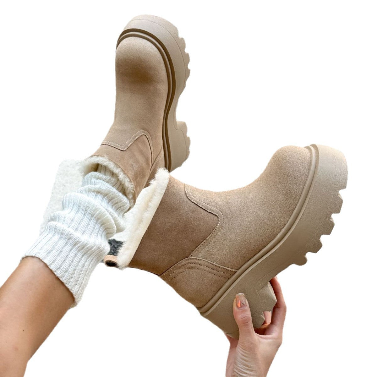 Women's Martin Winter Fleece-lined Thickening Thermal Cotton Snow Boots