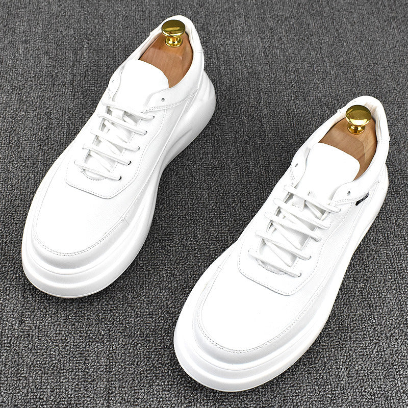 Men's Spring Breathable Lightweight Trendy Korean White Men's Shoes