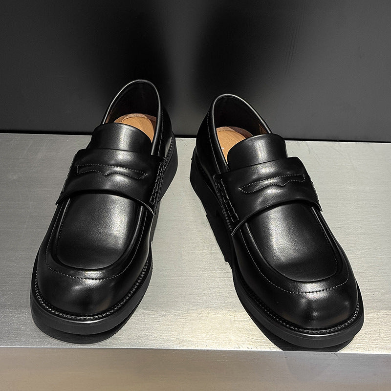 Men's Old Money Style Elegant Slip-on Commuter Derby Loafers/doug Shoes