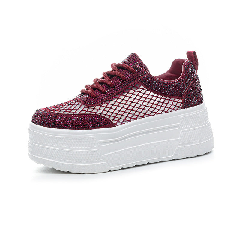 Women's Hot Rhinestone White Summer Versatile Women's Casual Shoes