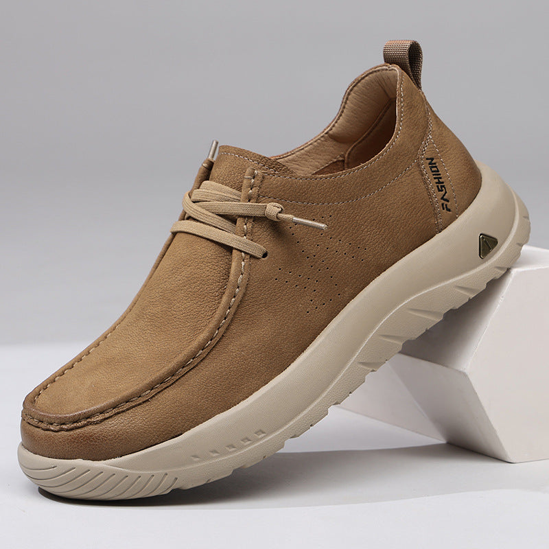 Men's Spring Fashionable Genuine Outdoor Clothes Platform Men's Shoes