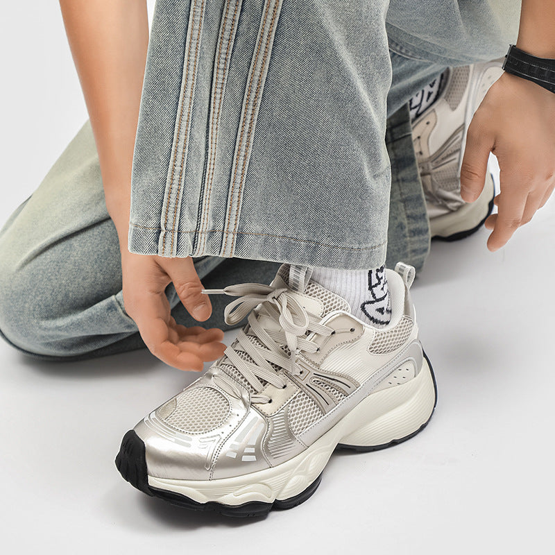 Women's & Men's Dad Summer Breathable Mesh Height Increasing Sneakers