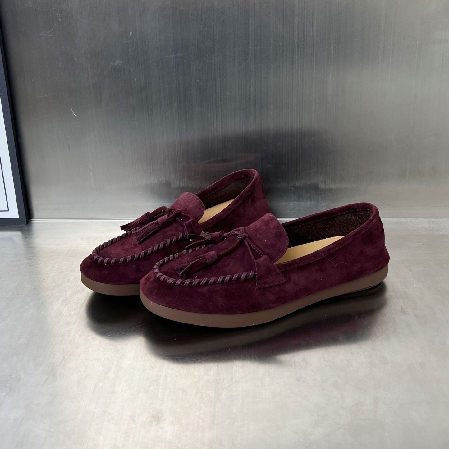 Women's Niche French Retro Tassel Peas Spring Flat Feeling Loafers