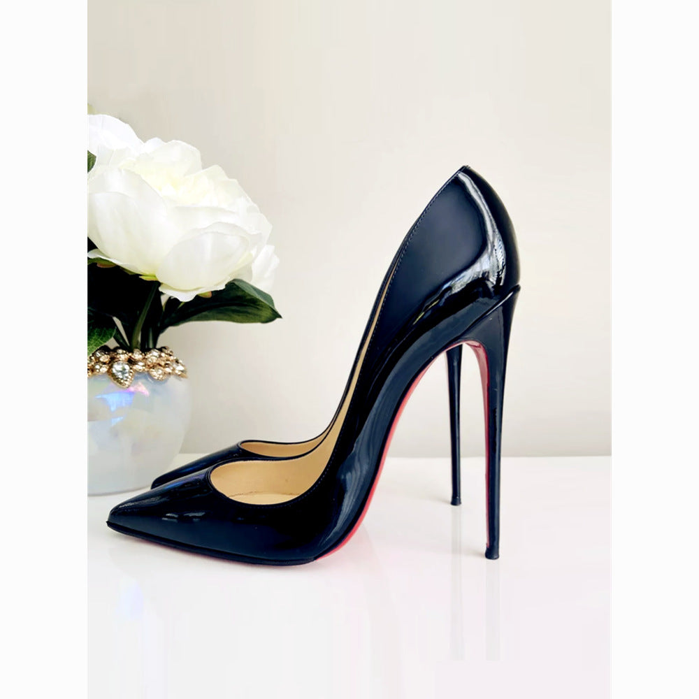 Women's Pumps Fine With Black Tone Adult Lady Like Woman Love Heels