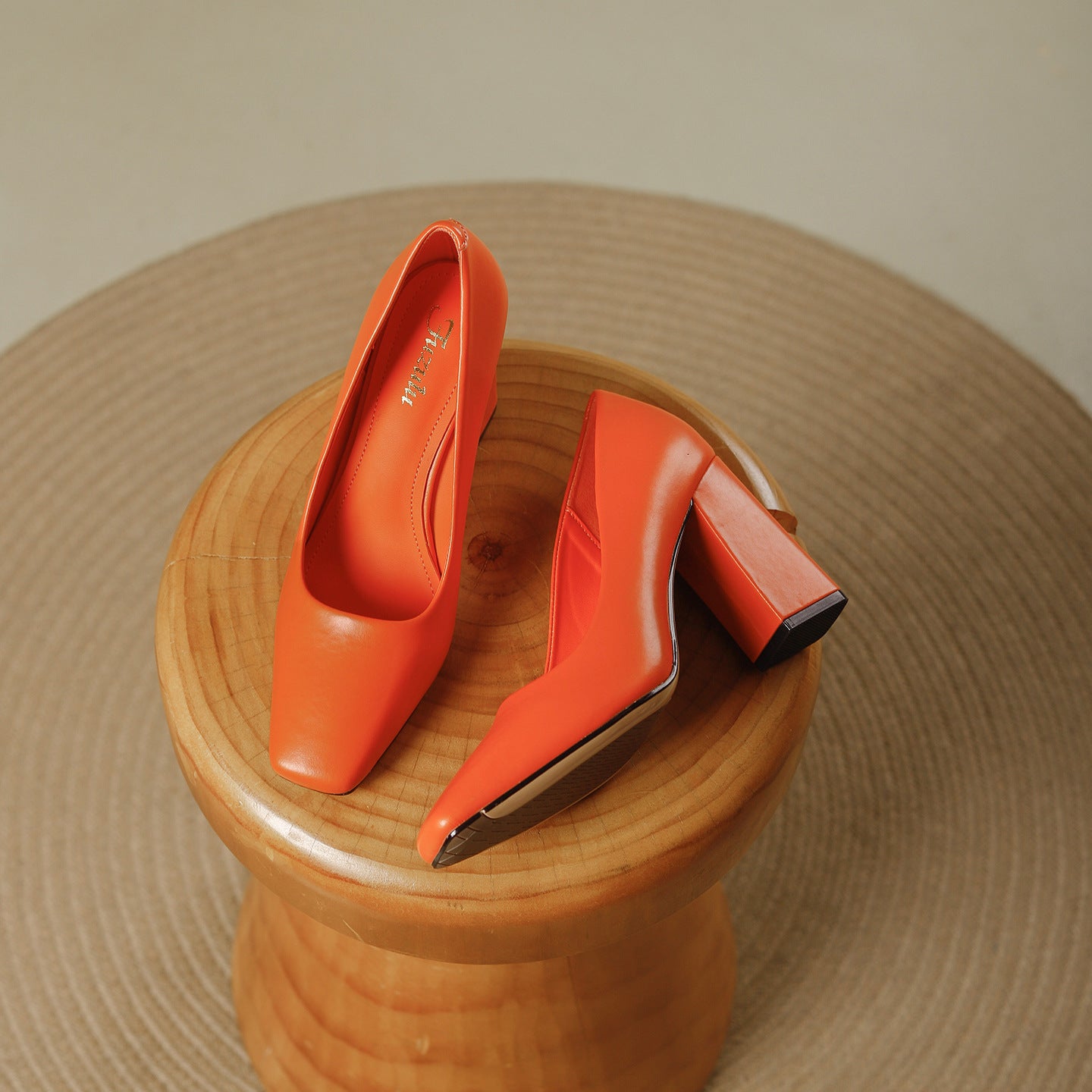 Women's Style Square Toe Professional High Not Tired Feet Commute Minimalist Women's Fashion Shoes