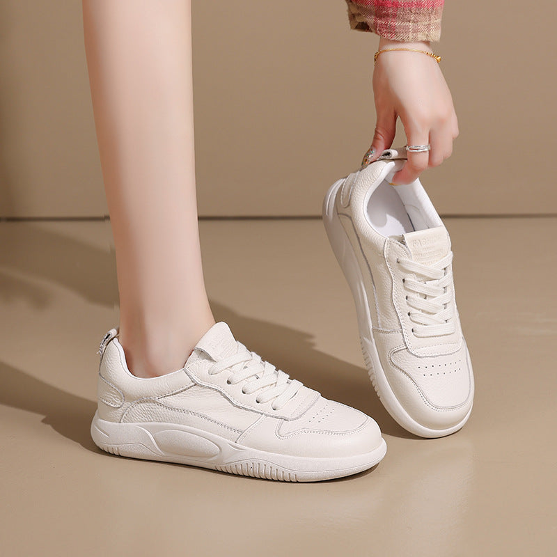 Women's Easy Wear Spring Flat Pumps Fleece-lined Casual Shoes