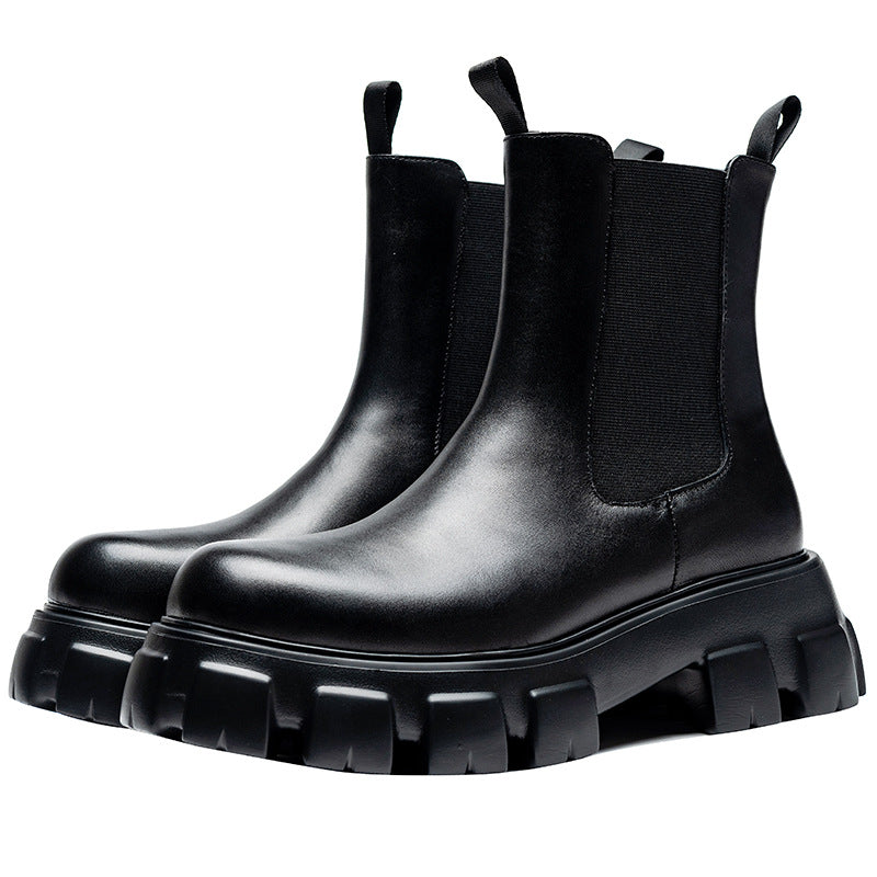 Men's Authentic Platform Thick Bottom Increased Big Boots