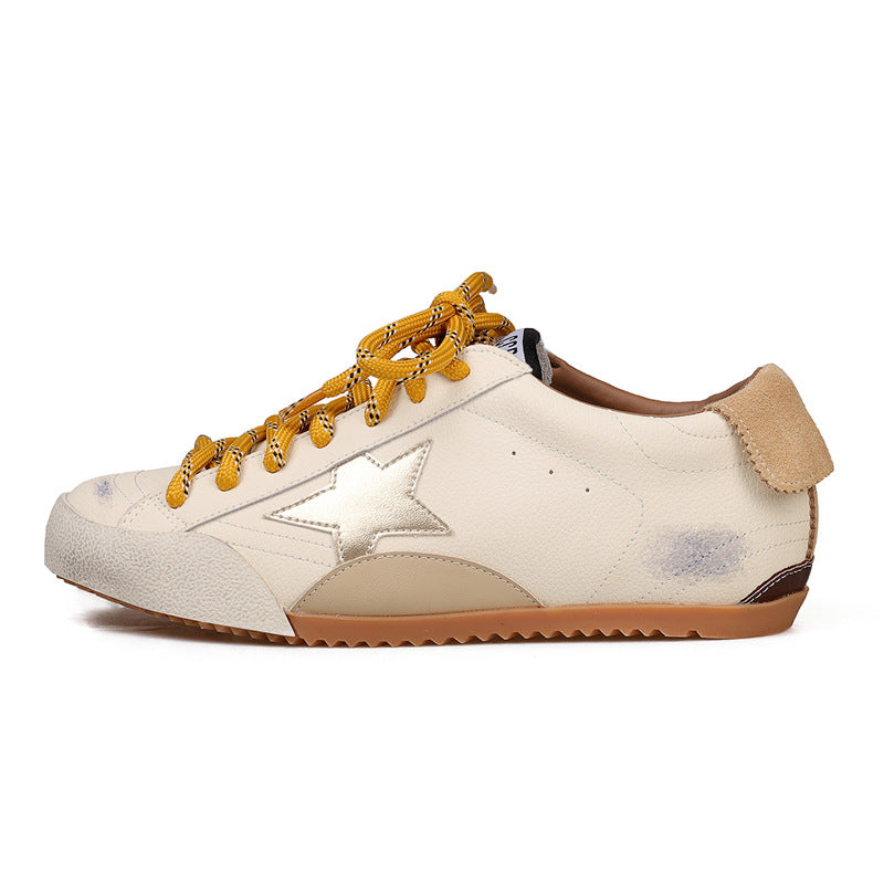 Women's Retro German Training Distressed Little Dirty Flat Women's Casual Shoes