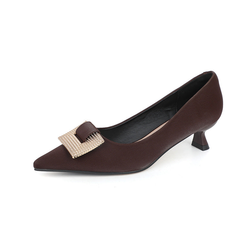 Women's Pointed High Elegant British Style Inner Match Women's Fashion Shoes