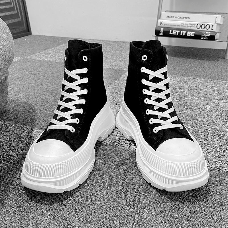 Men's Invisible Height Increasing Insole Board Elevator Platform Men's Sports Shoes