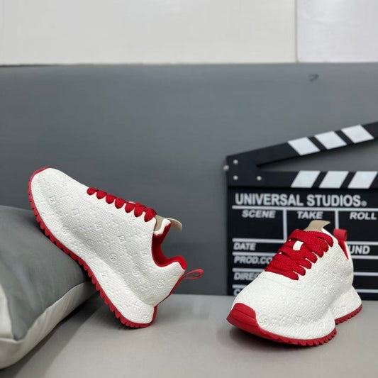 Men's Winter Fashion Trendy Printed Thick Bottom Color Men's Casual Shoes
