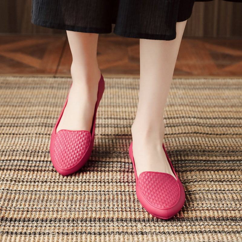 Women's Summer Flat Outer Wear Pumps Low Casual Shoes