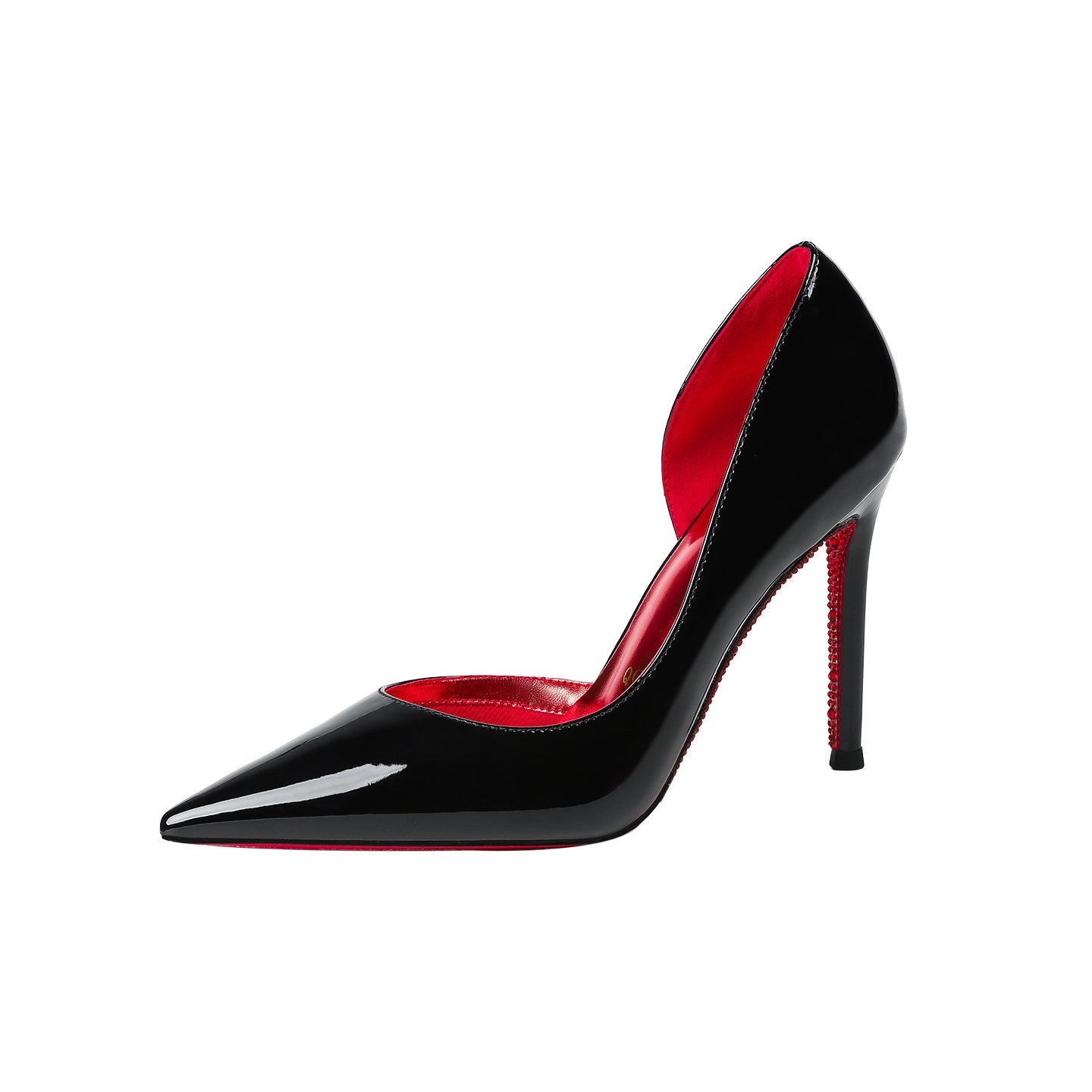Air Cotton Side Empty Pointed Red High Sexy Temperament Shallow Women's Fashion Shoes