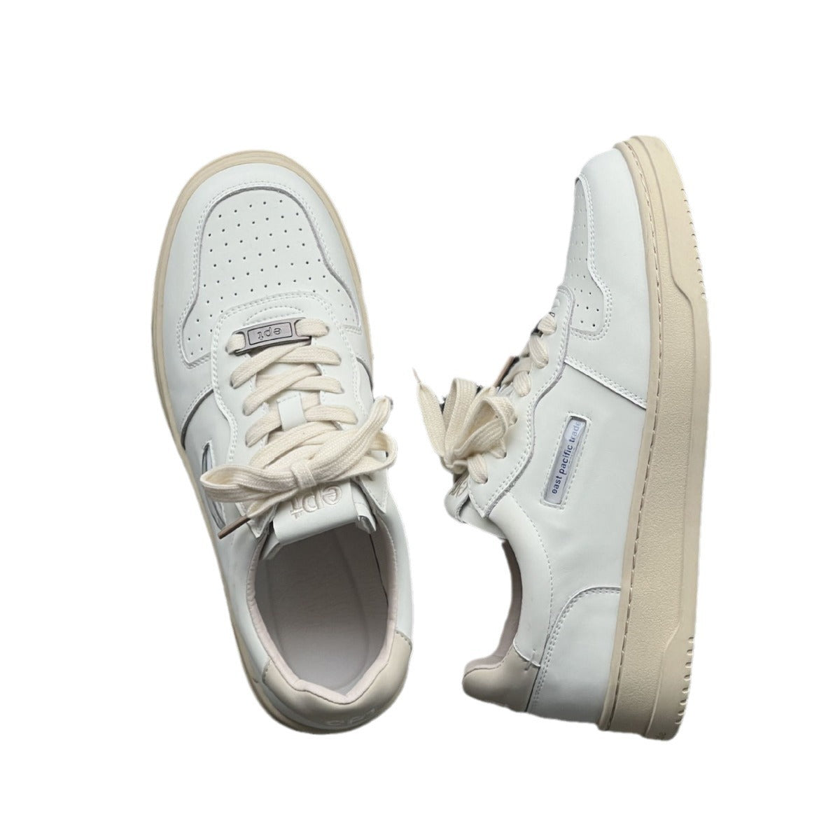 Women's Sports Retro Round Toe Niche White Sneakers