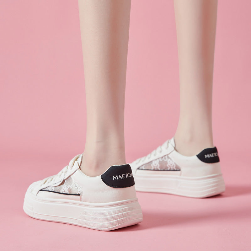 Women's Summer Breathable Comfortable University Style Thick Casual Shoes