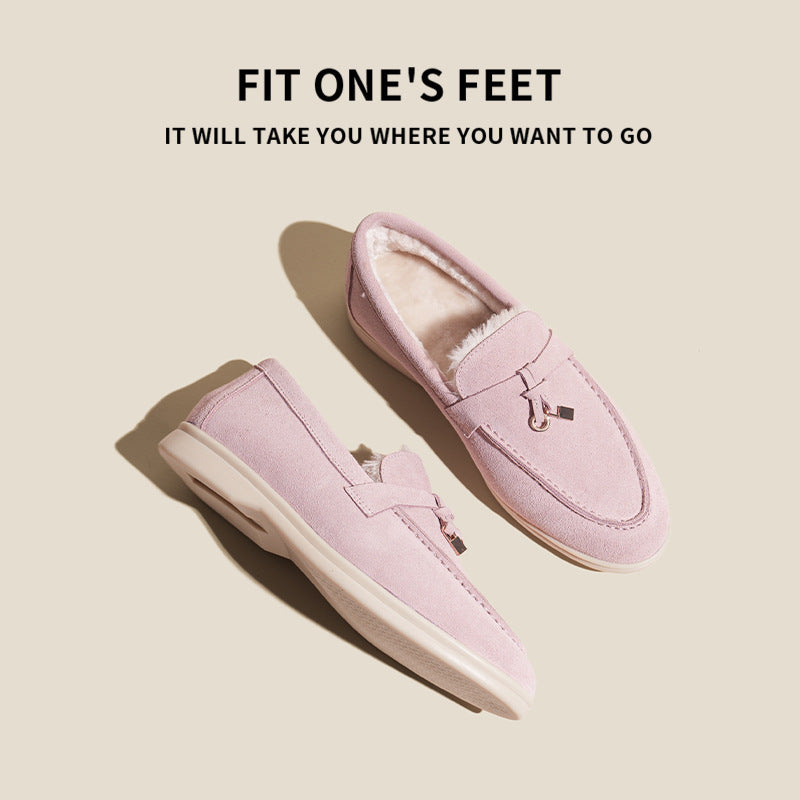 Women's Outdoor Wear Tods Matte British Style Popular Genuine Plus Loafers