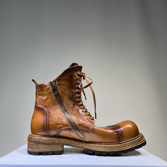 Men's Martin Height Increasing Leisure Washing Water Boots