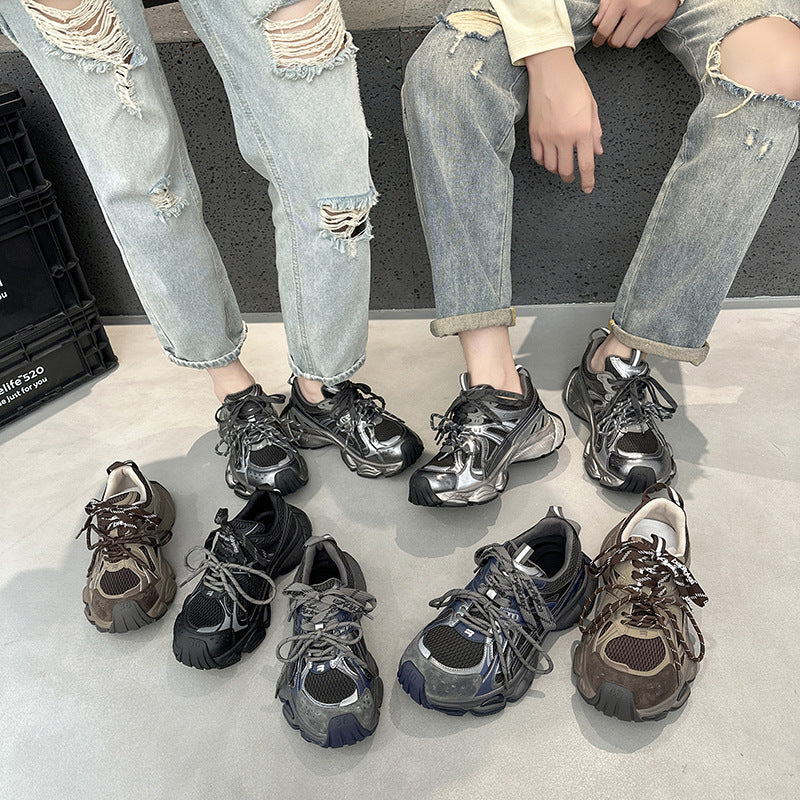 Men's & Women's Autumn Dad Niche High Sense Couple Retro Distressed Casual Shoes