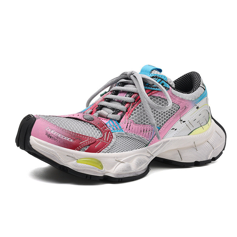 Women's & Men's Stapler Dad Autumn Couple Thick Bottom Elevator Wild Sneakers