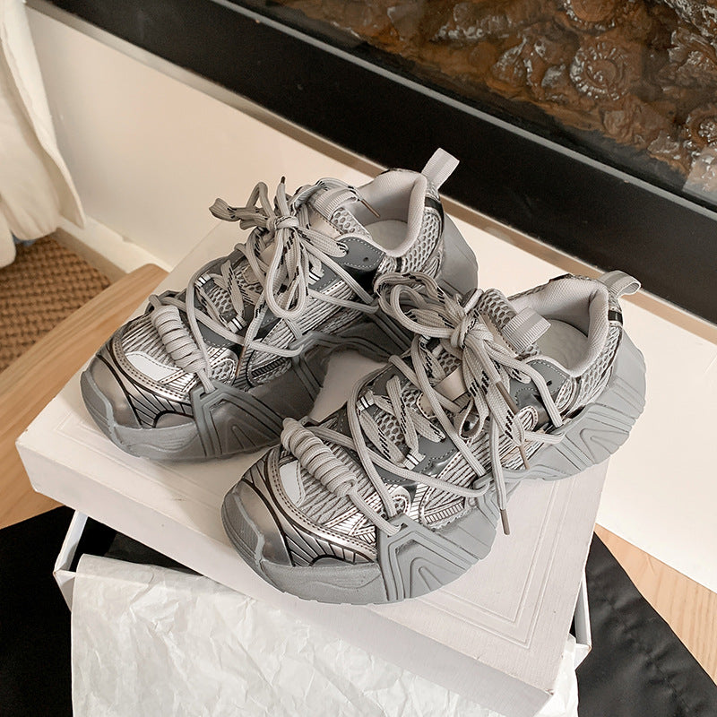 Women's Grape Mom Paris Platform Heightened Daddy Sneakers