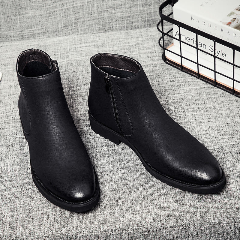 Men's Chelsea Business British Vintage Martin Side Boots