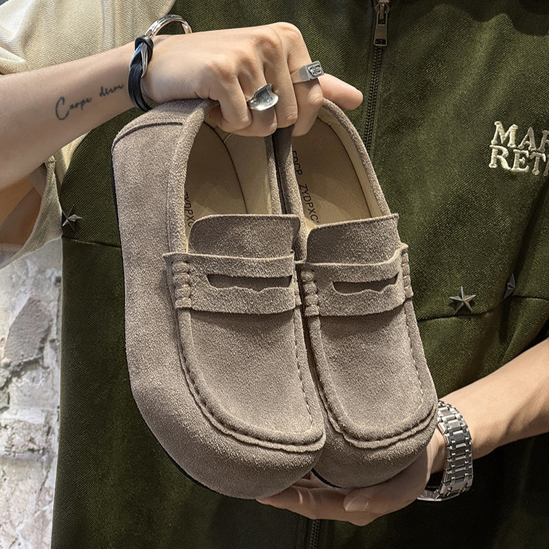 Slip-on Lazy Gray Dark Coffee Khaki Olive Loafers/doug Shoes