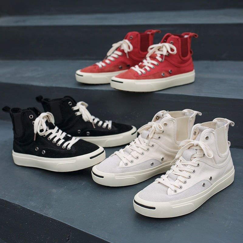 Men's Breathable Versatile White Summer Korean Fashion Sneakers